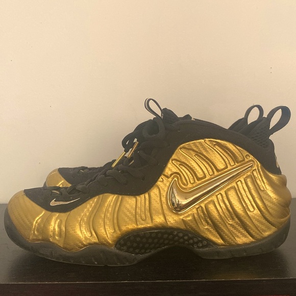Gold Nike Air Foamposite Pro